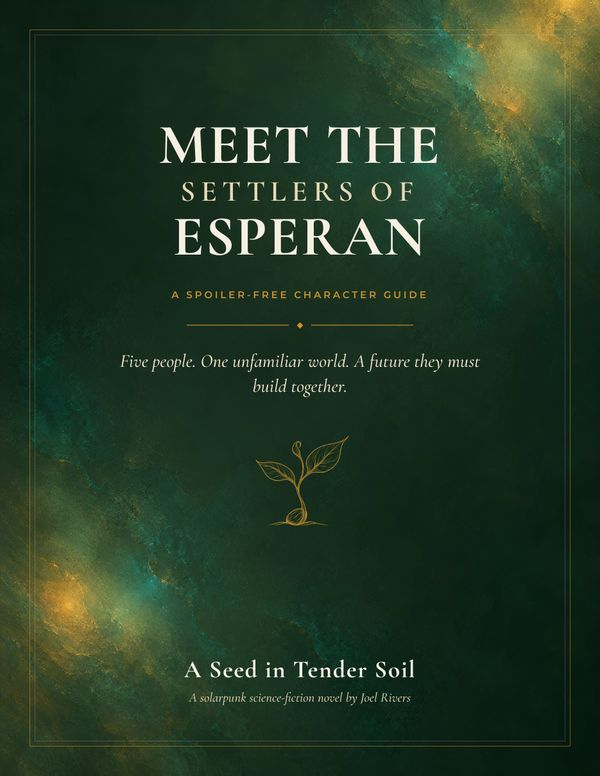 Cover of the character guide Meet the Settlers of Esperan